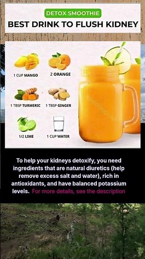detox smoothie best drink to flush kidney