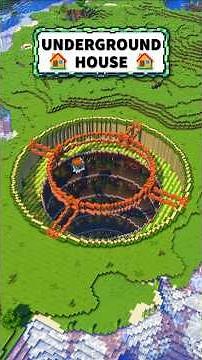 Minecraft Huge Underground House 😳 #minecraftbuilding