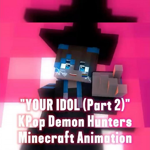 "Your Idol (KPop Demon Hunters)" - Mine-imator Minecraft Animation #shorts #minecraftshorts #viral