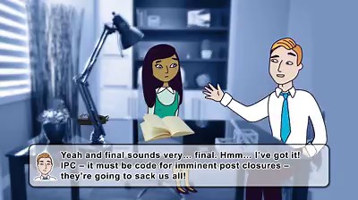8.4K views · 501 reactions | Learn how to talk sense with English at Work! Anna's in charge following Paul's biscuit-related accident, but things are about to take a turn for the worse. How will she and Tom deal with a mysterious note they find in the office? Click here for the transcript: https://bbc.in/30noRRE #businessenglish #learnenglish #bbclearningenglish #englishatwork #elt #esl #confusion #speakenglish #takingcharge #officeenglish #incharge | BBC Learning English | Facebook