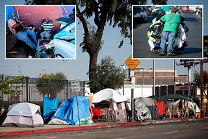 Inside LA's Skid Row where meth costs $2-a-hit, medieval diseases are rife and conditions are worse than refugee camps