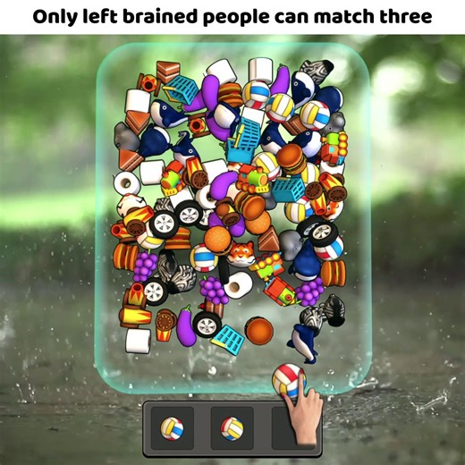 Are you left or right-brained? Play Match Tile 3D and find out! ⁠ ⁠ Download for FREE today on iOS and Android ️ https://app.adjust.com/j8i3nvz_j3kz9ti | Lion Studios | Facebook