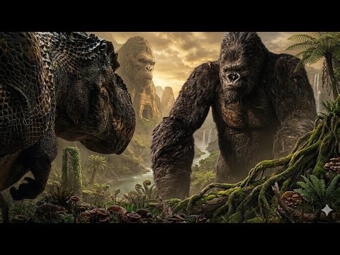 KONG vs T-REX 🦖 | King Saves His Queen | Epic Skull Island Battle (4K)