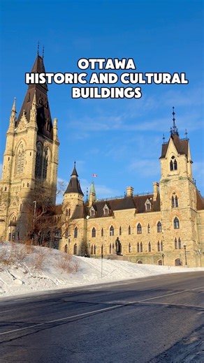Walking in Ottawa historic buildings #shorts #parliament #walking
