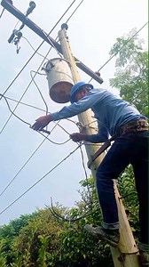 Wire connection process #Lineman #wire #connection | Lineman24.com