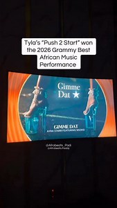 Tyla won the Best African Music Performance award at the 2026 Grammy with “Push 2 Start” #afrobeats #grammys #tyla #winner | AfrobeatsPadi