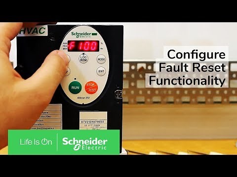Configuring Fault Reset Functionality on Altivar 212 Drives | Schneider Electric