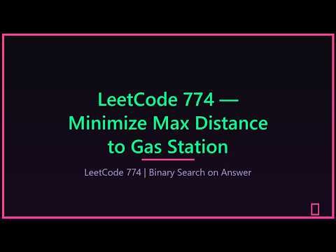 Minimize Max Distance to Gas Station ⛽ | LeetCode 774 (Binary Search Explained) #cpp #interview