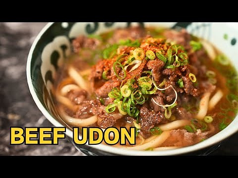 Make Delicious Niku Udon Noodle (Japanese Beef Udon) : Easy Recipe for Rich and Thick Soup!