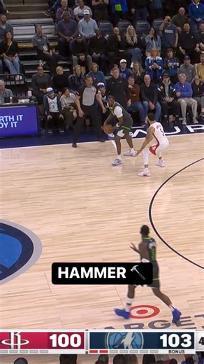1.2M views · 18K reactions | Ant weaves through traffic & lays down the HAMMER!  Rockets • Timberwolves | Live on the NBA App  https://link.nba.com/watchnow | NBA | Facebook