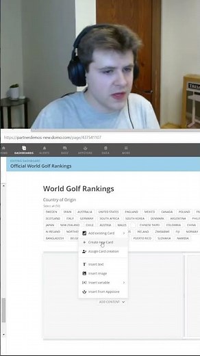 DOMO Dashboard | Creating Cards