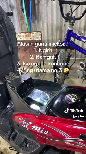 Semua akan injeksi pada waktunya🔥 Yang mau paket injeksi bisa japri @jalidin din #miosporty #mioinjeksi #5tlgank🚀 #mio5tl