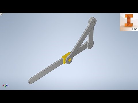 Slider Crank Mechanism 3 Bars - Animation