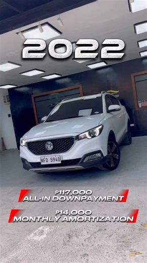 Step into modern comfort and smart style with the 𝟮𝟬𝟮𝟮 𝐌𝐆 𝐙𝐒 𝐀𝐥𝐩𝐡𝐚! A feature-packed compact SUV that offers a smooth drive, comfortable interior, and practical space. With its elegant interior and user-friendly features, it’s a great choice for first-time owners or small families. Available at Crown Motor Cars for ₱𝟭𝟭𝟳,𝟬𝟬𝟬 𝗔𝗹𝗹-𝗶𝗻 𝗗𝗣 or ₱𝟱𝟳𝟴,𝟬𝟬𝟬 𝘀𝘁𝗿𝗮𝗶𝗴𝗵𝘁 𝗰𝗮𝘀𝗵. #CrownMotorCars #MGZSAlpha #QualityUsedCars #PremiumandAffordable | Crown Motor Cars