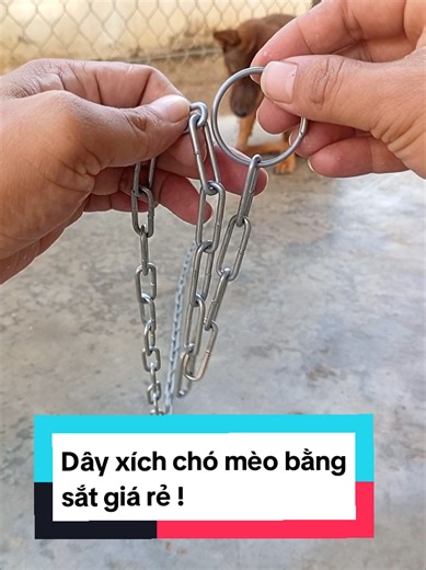 Dây xích chó mèo bằng sắt giá rẻ và chắc chắn