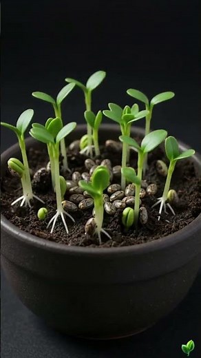 Growing Chia Seeds From Seed To Flower 🌱 Timelapse #Shorts #Timelapse #PlantGrowth #Satisfying