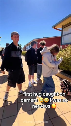 When you finally hug your crush for the first time…#younglove #highschool #lovestory #crush #foryou