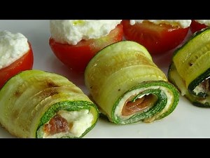Involtini di zucchine con ricotta e alici