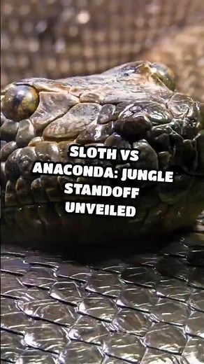 **SLOTH VS ANACONDA: JUNGLE STANDOFF UNVEILED** #shorts, #viralvideo