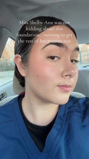 Mind you it has been on my face for 12 HOURS atp #shelbyann #makeup #foundation #drugstore #makeuproutine @Shelby Ann