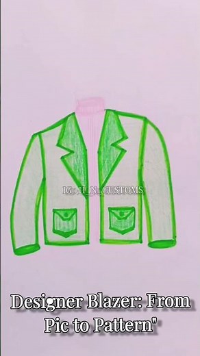 Fashion Design Process: From Sketch to Blazer Pattern 📐