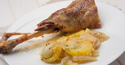 Cabrito asado estilo segoviano