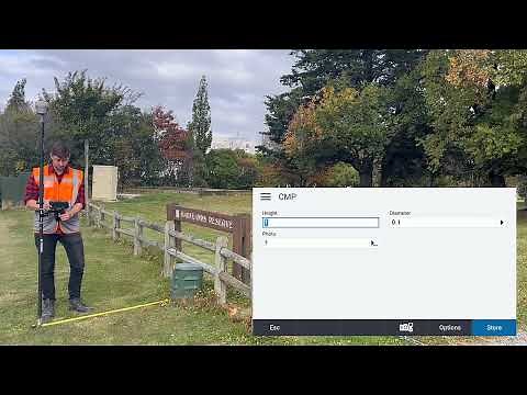 Trimble Access 2022.00: Horizontal offsets with Tilt compensation