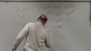 Learn how to condense a logarithmic expression with multiple logs