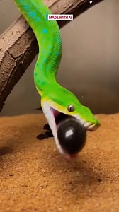 Sydney Funnel Web delivers specialized fluid causing rapid Green Tree Python structural transition. #SydneyFunnelWeb #GreenTreePython #ArachnidDesign ⚙️ AI-generated dramatization — No real insects or creatures are involved in these visuals. | Insects Zone