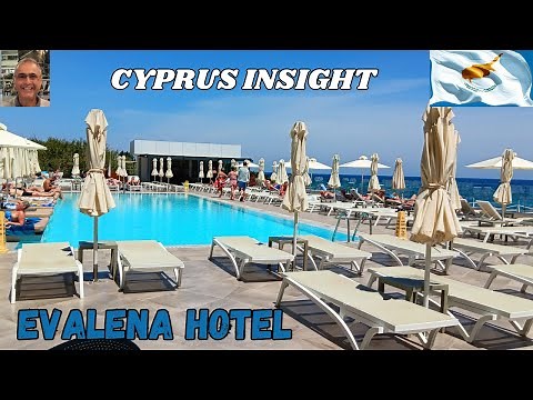 Evalena Beach Hotel, Protaras Cyprus - A Tour Around.