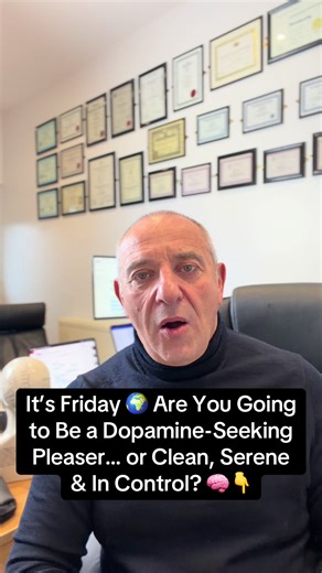 It’s Friday 🌍 Are You Going to Be a Dopamine-Seeking Pleaser… or Clean, Serene & In Control? 🧠👇 . . #addiction #fridayfeeling #addictionrecovery #foryoupagе #fyp