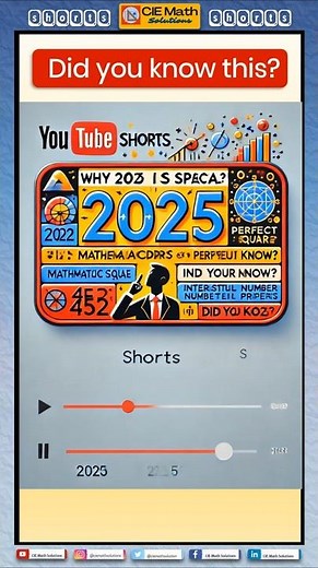 Uncover 2025's Hidden Mathematical Pattern and Beauty! #mathematicalbeauty #beautyinmathematics