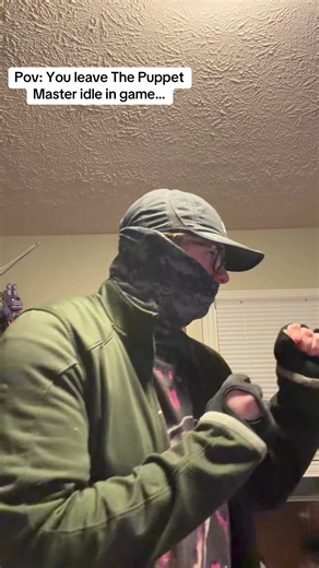 The puppet master being the most overpowered character in any video game, yet having the funniest idle animation in all of gaming history (parody) #puppets #comedy #videogame #funny #fyp