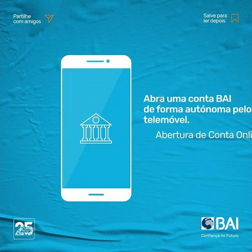 Abrir uma conta BAI é fácil, no BAI Directo.