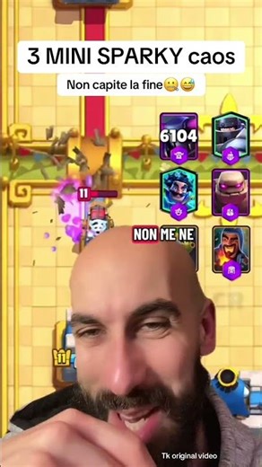 3 mini sparky caos mode contro il golem #clashroyale