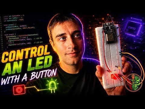ESP32 Button LED Build (Beginner Starter Kit Tutorial Full Video)