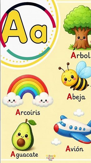 🌈 Aprende la letra A 👧🧒✨#letraa #aprenderaleer #paraniños