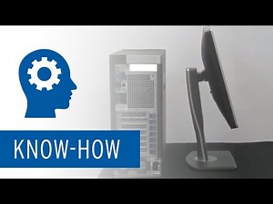 Connecting the monitor and Ceramill PC