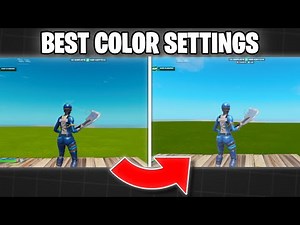 BEST Color Settings All The PROS Use In FORTNITE!
