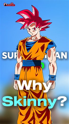 Why Ssj God is Skinny!? #dragonball #goku #shorts #anime