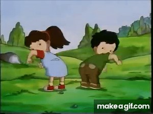 Dragon Tales - Emmy and Max shaking their butts on Make a GIF