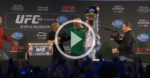 REPLAY! Conor McGregor Steals Aldo's Belt In Dublin, And All Hell Breaks Loose