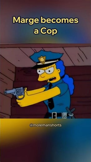 Marge becomes a Cop #thesimpsons #shorts