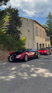 Matching spec Bugatti Veyron and Chiron out for a cruise 🤯 #Bugatti #Veyron #Chiron #Monaco #Supercars #Hypercar | TFJJ