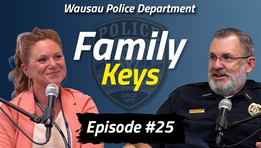 Happy Podcast Friday! After some time away, the Wausau PD Podcast is back! In this episode, Chief Barnes is joined by the Marathon County Department of Social Services director, Christa Jensen, to talk about the Family Keys program. Take a listen to find out how Family Keys is working to keep families together while preparing them for long-lasting success. The Wausau PD Podcast is also available on YouTube, Spotify, and other major platforms. | Wausau Police Department