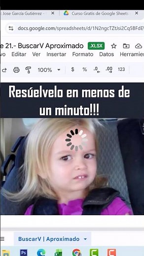 Clase 21 - BuscarV Aproximado|Google Sheets Básico a Avanzado #excelavanzado #tutorial #excelfacil