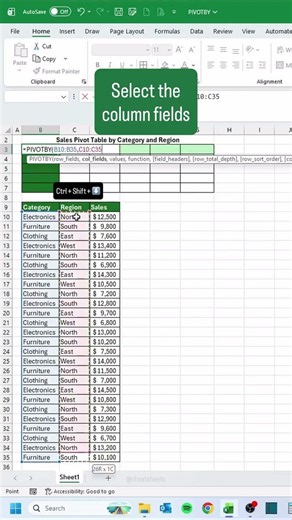 how to create summarized version of data in excel #reels #excel