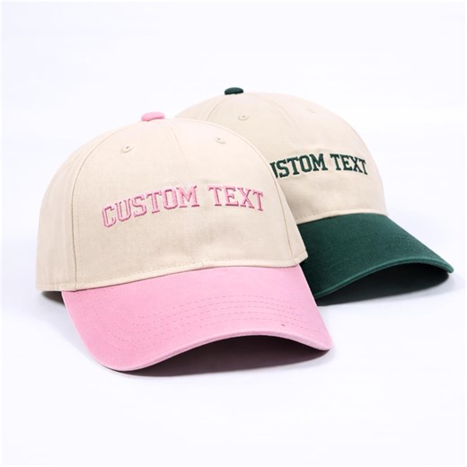 Custom Embroidered Trucker Cap, Personalized Text Dad Hat, Cotton Baseball Cap - Etsy