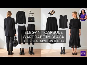 Elegant Capsule Wardrobe in Black | Effortless Style on the Fly