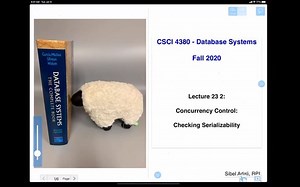 Lecture 23 2: Checking Serialiazibility